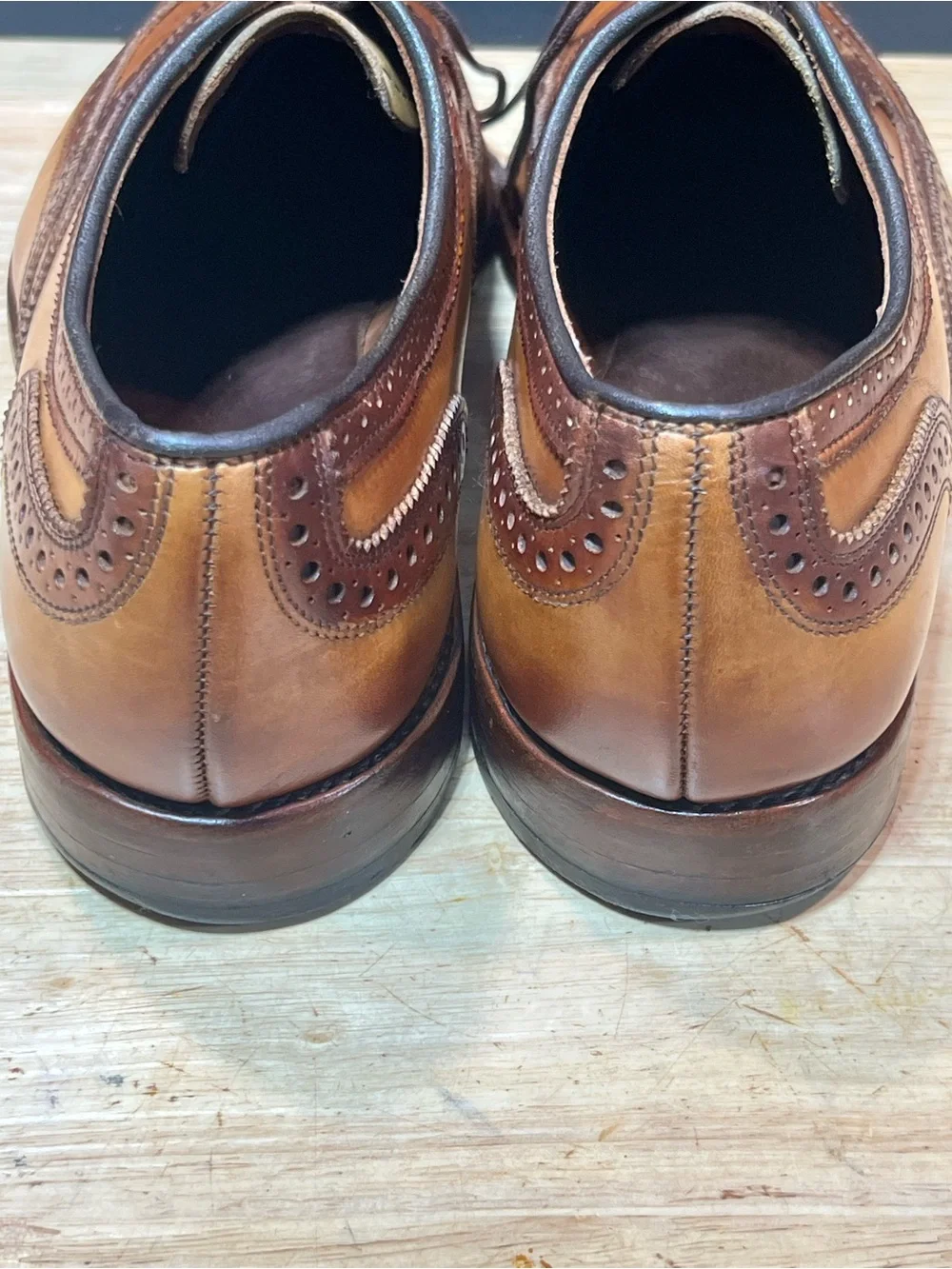 Allen Edmonds McAllister Men’s Leather Wingtip Oxfords w/ Patinas Sz11.5D  🇺🇸